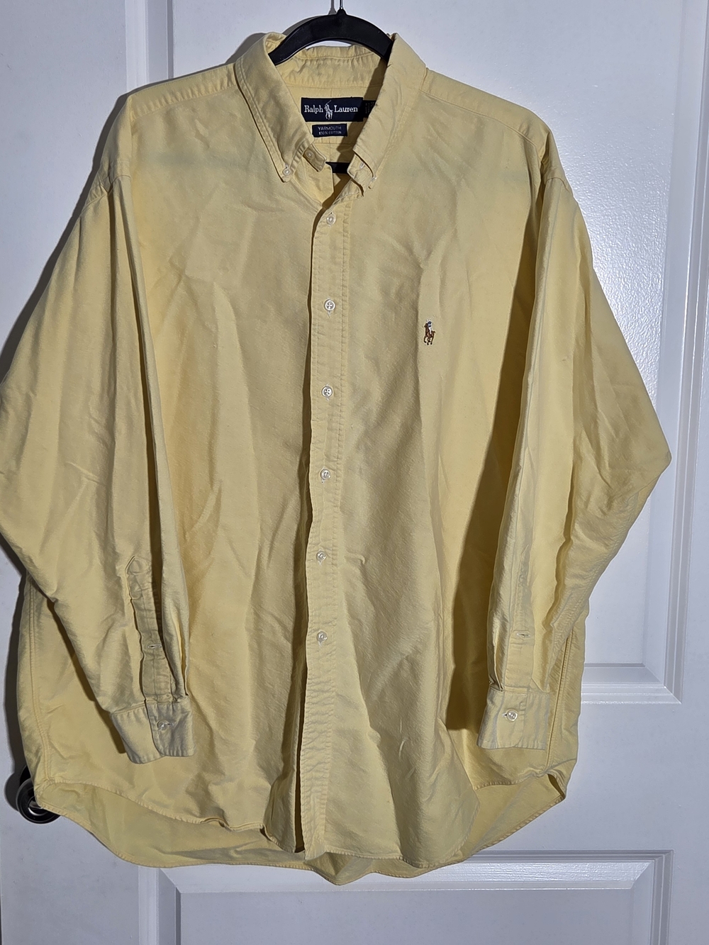 Ralph Lauren Yellow Button-Down Oxford Shirt - Classic Men's